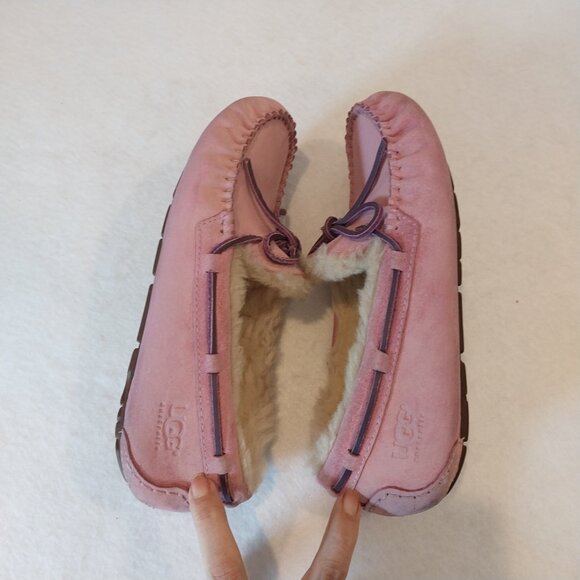 UGG Shoes Slippers Women 7 Pink Purple Dakota 5612 Comfort Shearling Fur Slip On - Picture 8 of 13